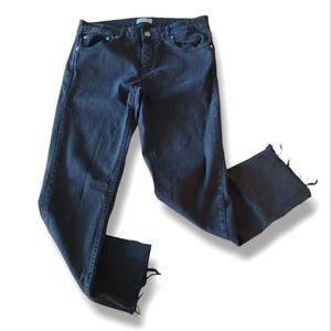 ZARA Women's Denim Black Flared Jeans Size 6
